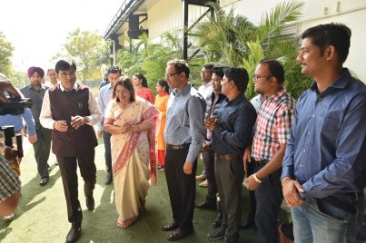 श्री मनसुख मंडाविया माननीय जहाजरानी मंत्रालय के राज्य मंत्री (स्वतंत्र प्रभार) और रसायन और उर्वरक मंत्रालय के राज्य मंत्री, भारत सरकार द्वारा ऊष्मायन केंद्र का उद्घाटन